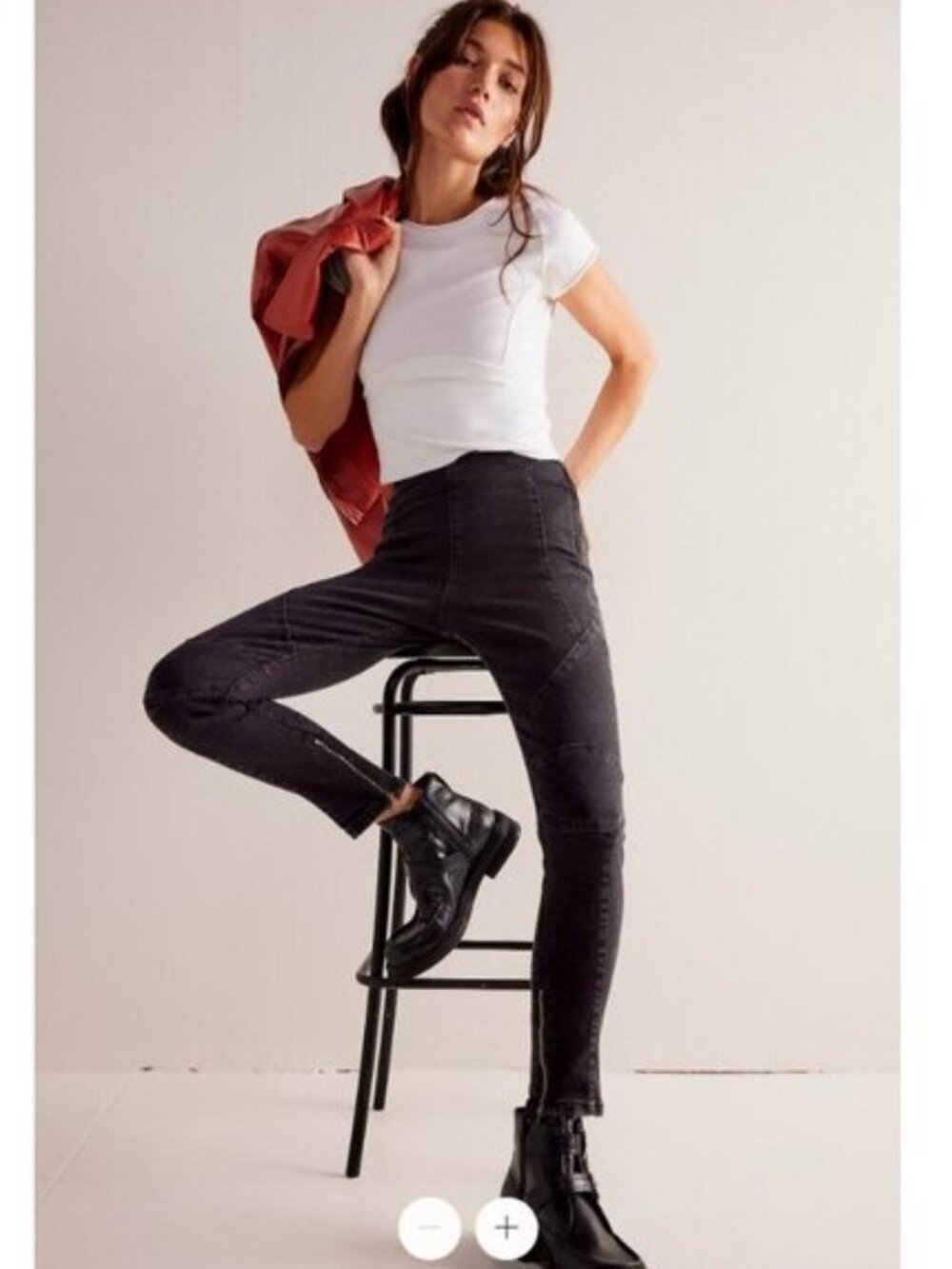 We The Free Bella Moto High-Rise Skinny Jeans - 27